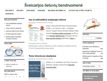 Tablet Screenshot of lietuviai.ch